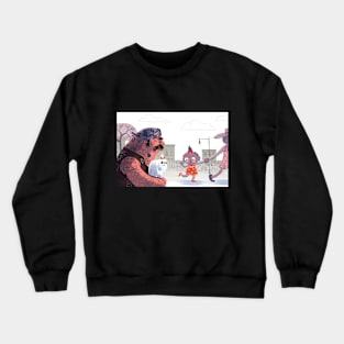 Biker Dog Crewneck Sweatshirt